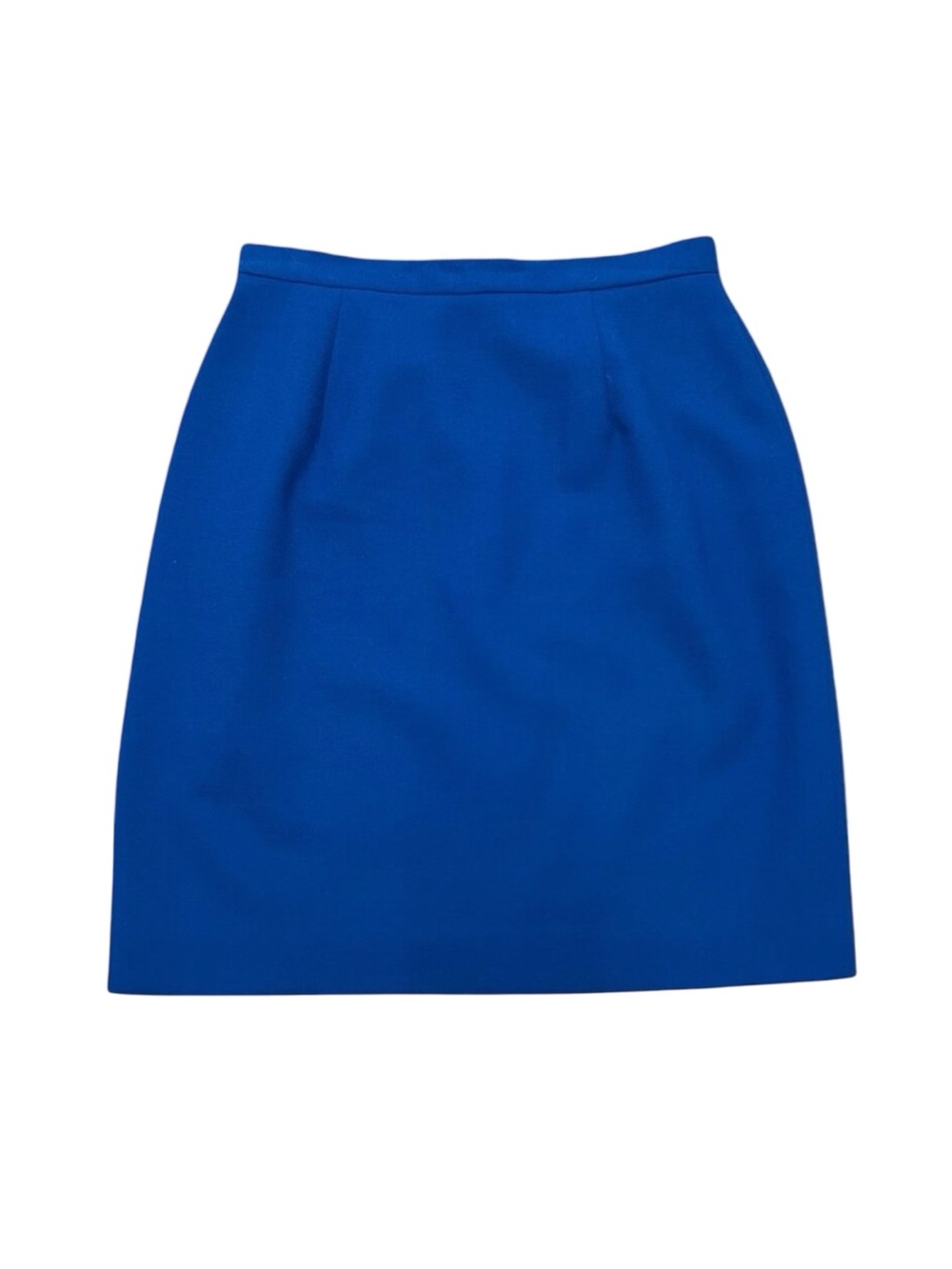 Women’s Vintage 1990s Blue Wool Skirt Made in USA
